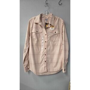 Carhartt Rugged Flex Plaid Flannel Shirt Pink NWT M (8/10)